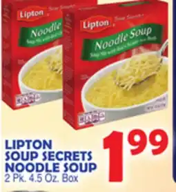 Bravo Supermarkets LIPTON SOUP SECRETS NOODLE SOUP offer