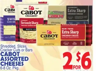 Bravo Supermarkets CABOT ASSORTED CHEESES offer