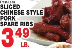 Bravo Supermarkets SLICED CHINESE STYLE PORK SPARE RIBS offer