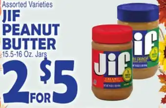 Bravo Supermarkets JIF PEANUT BUTTER offer