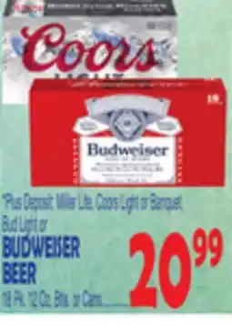 Bravo Supermarkets BUDWEISER BEER offer