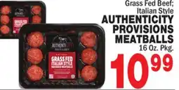 Bravo Supermarkets AUTHENTICITY PROVISIONS MEATBALLS offer