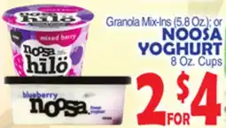 Bravo Supermarkets NOOSA YOGHURT 8 Oz. Cups offer