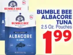 Bravo Supermarkets BUMBLE BEE ALBACORE TUNA offer