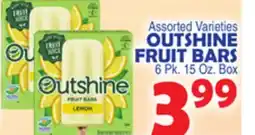Bravo Supermarkets OUTSHINE FRUIT BARS offer