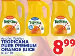 Bravo Supermarkets TROPICANA PURE PREMIUM ORANGE JUICE offer