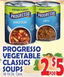Bravo Supermarkets PROGRESSO VEGETABLE CLASSICS SOUPS offer