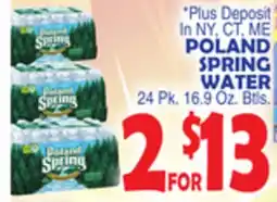 Bravo Supermarkets POLAND SPRING WATER offer