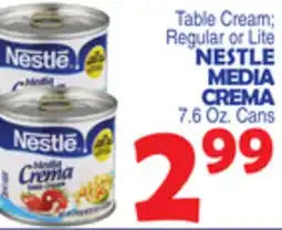 Bravo Supermarkets NESTLE MEDIA CREMA offer
