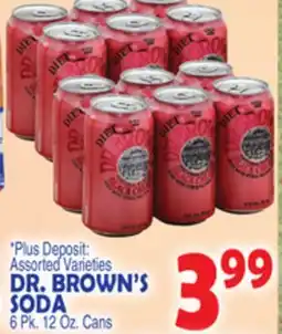 Bravo Supermarkets DR. BROWN'S SODA offer