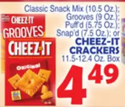 Bravo Supermarkets CHEEZ-IT CRACKERS 11.5-12.4 Oz. Box offer