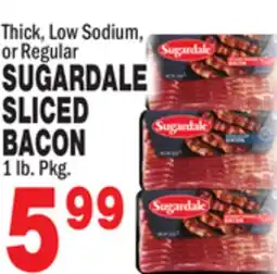 Bravo Supermarkets SUGARDALE SLICED BACON offer