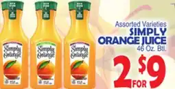Bravo Supermarkets SIMPLY ORANGE JUICE offer