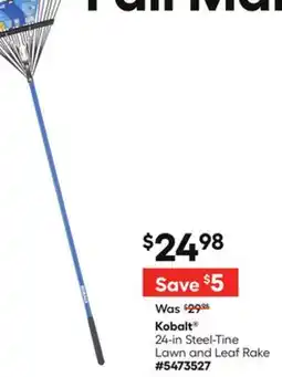 Lowe's 24-in Steel-Tine Lawn and Leaf Rake offer