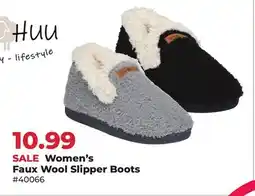 Runnings Women's Faux Wool Slipper Boots offer