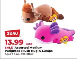 Runnings Assorted Medium Weighted Plush Hug-A-Lumps offer
