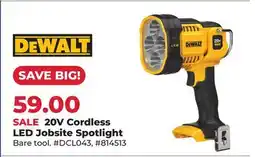 Runnings 20V Cordless LED Jobsite Spotlight offer