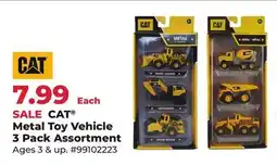 Runnings CAT Metal Toy Vehicle 3 Pack Assortment offer