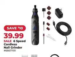 Runnings 6 Speed Cordless Nail Grinder offer