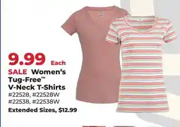 Runnings Women's Tug-Free V-Neck T-Shirts offer