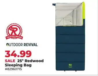 Runnings 25º Redwood Sleeping Bag offer