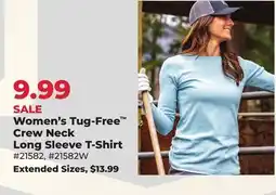 Runnings Women's Tug-Free Crew Neck Long Sleeve T-Shirt offer
