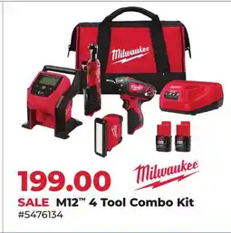 Runnings M12 4 Tool Combo Kit offer