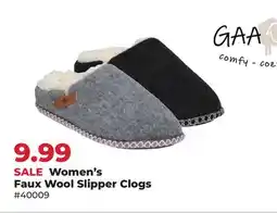 Runnings Women's Faux Wool Slipper Clogs offer
