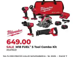 Runnings M18 FUEL 5 Tool Combo Kit offer