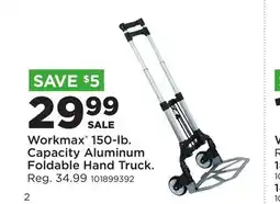 Fleet Farm 2 Workmax 150-lb. Capacity Aluminum Foldable Hand Truck offer