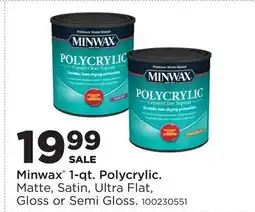 Fleet Farm Minwax 1-qt. Polycrylic offer