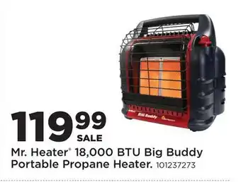Fleet Farm Mr. Heater 18, 000 BTU Big Buddy Portable Propane Heater offer