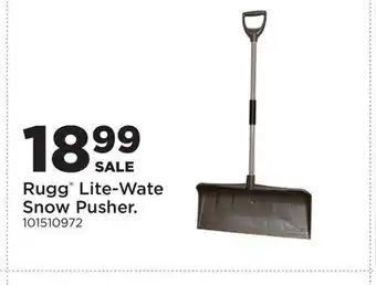 Fleet Farm Rugg Lite-Wate Snow Pusher offer