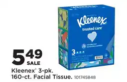 Fleet Farm Kleenex 3-pk. 160-ct. Facial Tissue offer