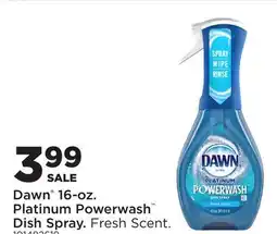 Fleet Farm Dawn 16-oz. Platinum Powerwash Dish Spray offer