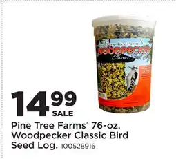 Fleet Farm Pine Tree Farms 76-oz. Woodpecker Classic Bird Seed Log offer