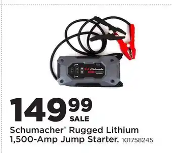 Fleet Farm Schumacher Rugged Lithium 1, 500-Amp Jump Starter offer