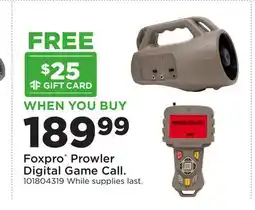 Fleet Farm Foxpro Prowler Digital Game Call offer