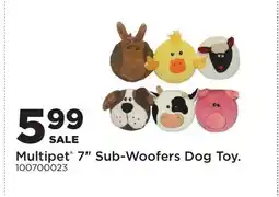 Fleet Farm Multipet 7 Sub-Woofers Dog Toy offer