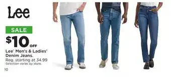 Fleet Farm Lee Men's & Ladies' Denim Jeans offer
