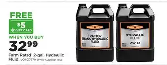 Fleet Farm Farm Rated 2-gal. Hydraulic Fluid offer