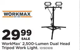 Fleet Farm WorkMax 2,500-Lumen Dual Head Tripod Work Light offer