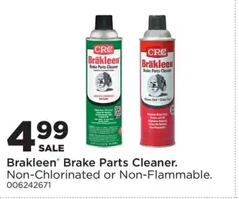 Fleet Farm CRC Brakleen Brake Parts Cleaner offer