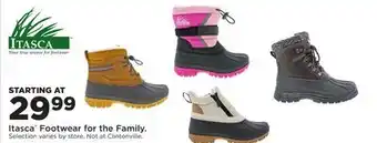 Fleet Farm Itasca Footwear for the Family offer