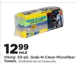 Fleet Farm Viking 50-pk. Grab-N-Clean Microfiber Towels offer