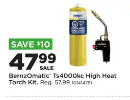 Fleet Farm BernzOmatic Ts4000kc High Heat Torch Kit offer