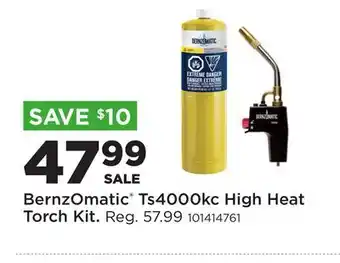 Fleet Farm BernzOmatic Ts4000kc High Heat Torch Kit offer