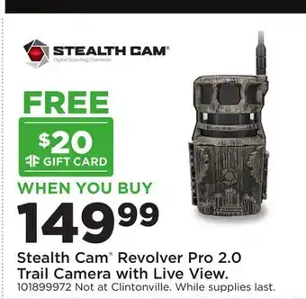 Fleet Farm Stealth Cam Revolver Pro 2.0 Trail Camera with Live View offer