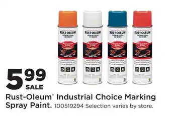 Fleet Farm Rust-Oleum Industrial Choice Marking Spray Paint offer