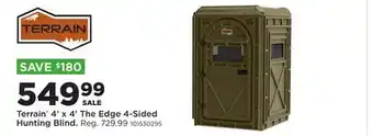 Fleet Farm Terrain 4' x 4' The Edge 4-Sided Hunting Blind offer